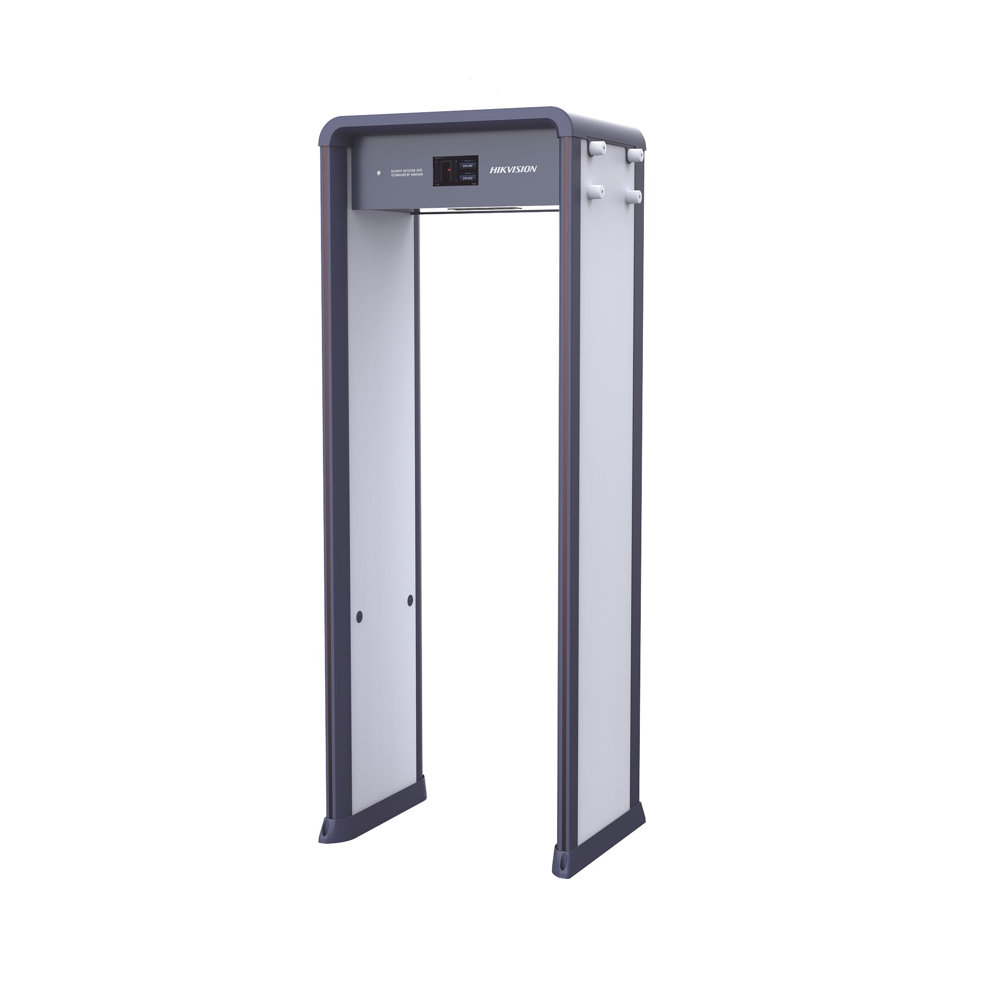 ISD-SMG533L|Arco Detector de Metales de 33 Zonas con Pantalla LCD de 7" / Conteo de personas y Alarmas / Ajuste de Sensibilidad e Interferencias